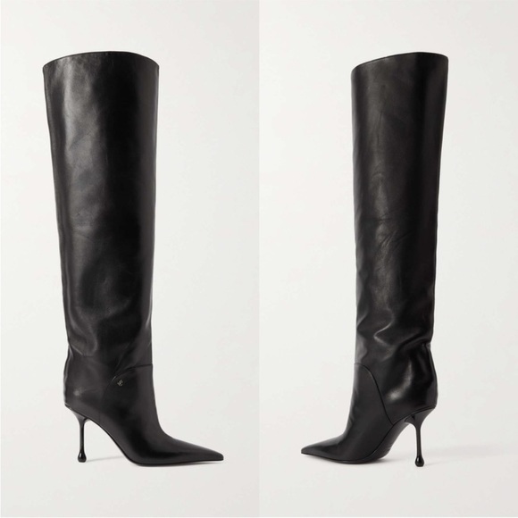 New Jimmy Choo Cycas 95 leather over-the-knee boots 37 $2,050 - Picture 2 of 14